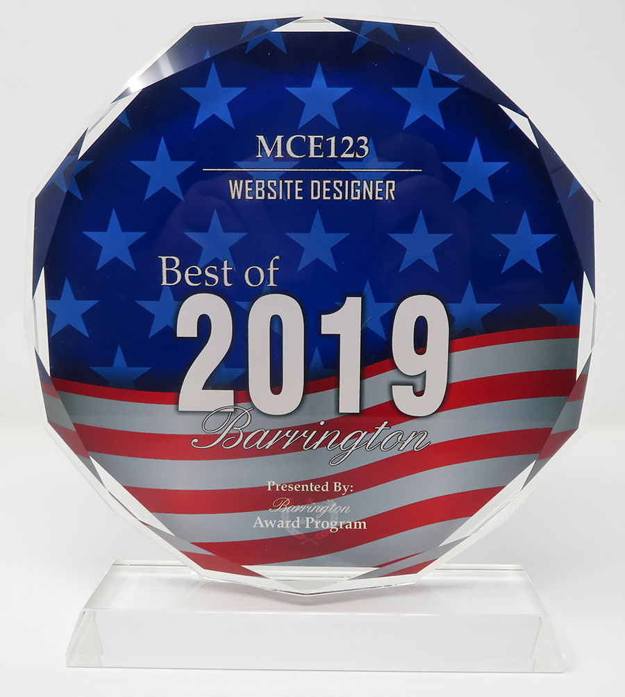 MCE123 - Website Designer - Best of 2019 - Barrington Award